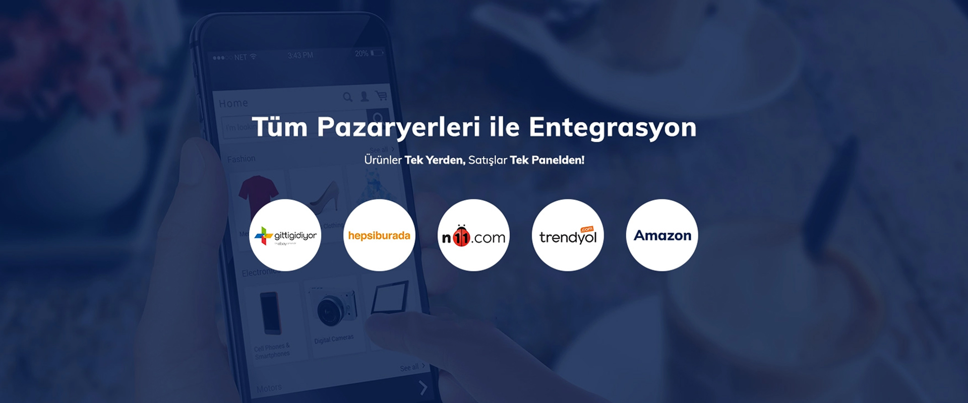 Tüm pazaryerleri ile entegre sistem